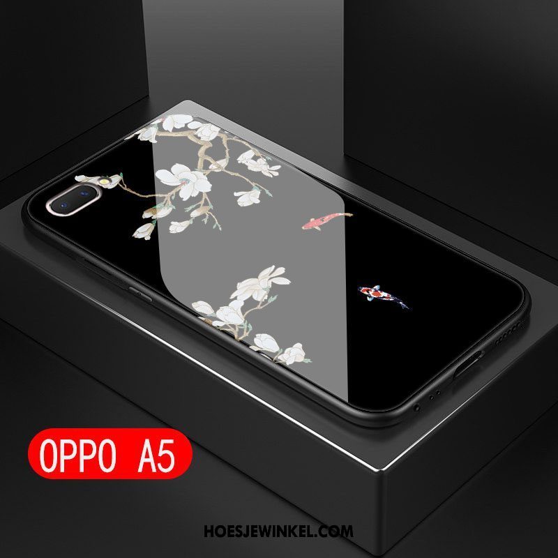 Oppo A5 Hoesje Glas All Inclusive Anti-fall, Oppo A5 Hoesje Mobiele Telefoon Kunst