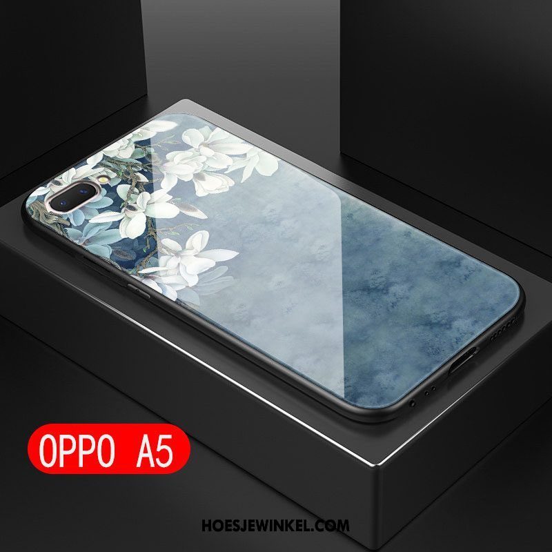 Oppo A5 Hoesje Glas All Inclusive Anti-fall, Oppo A5 Hoesje Mobiele Telefoon Kunst