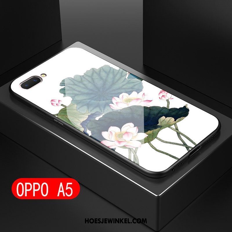 Oppo A5 Hoesje Glas All Inclusive Anti-fall, Oppo A5 Hoesje Mobiele Telefoon Kunst