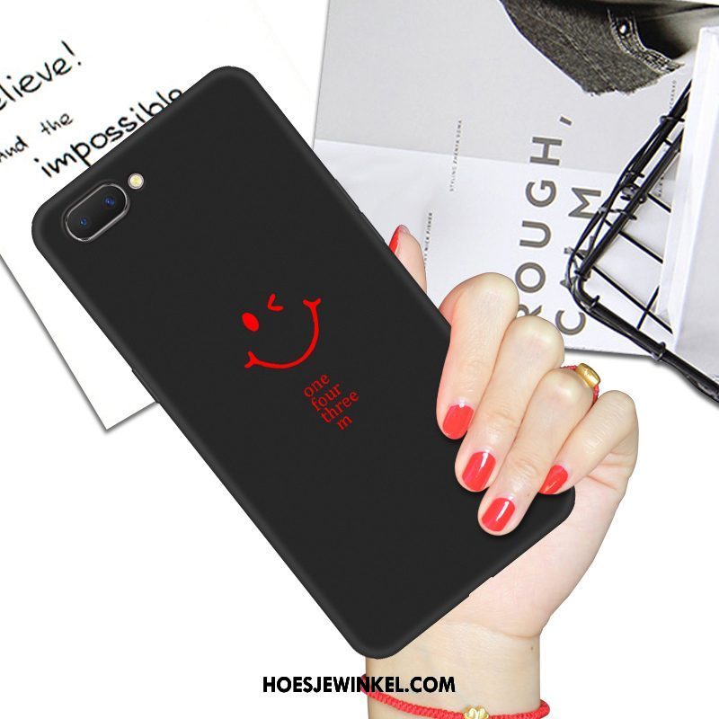 Oppo A5 Hoesje Hoes Anti-fall Zwart, Oppo A5 Hoesje Trendy Merk Mobiele Telefoon