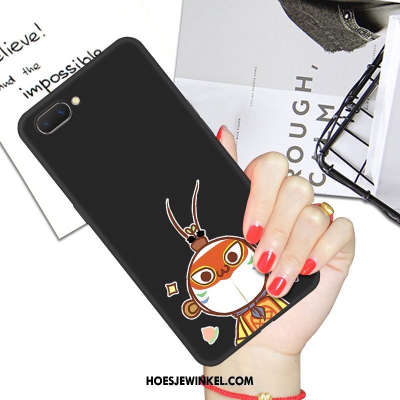 Oppo A5 Hoesje Hoes Anti-fall Zwart, Oppo A5 Hoesje Trendy Merk Mobiele Telefoon