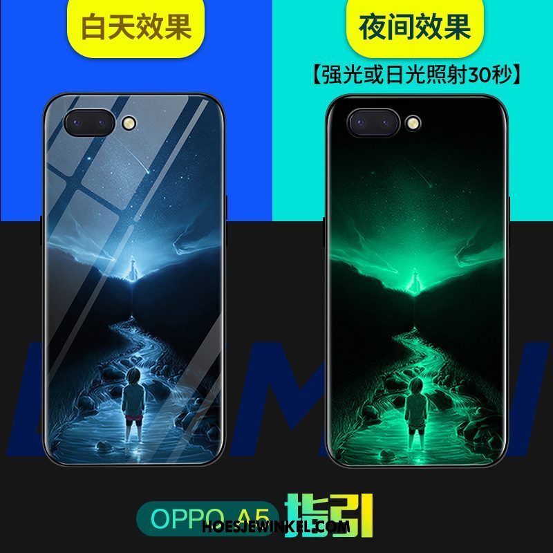 Oppo A5 Hoesje Hoes Siliconen Lichtende, Oppo A5 Hoesje Persoonlijk Net Red