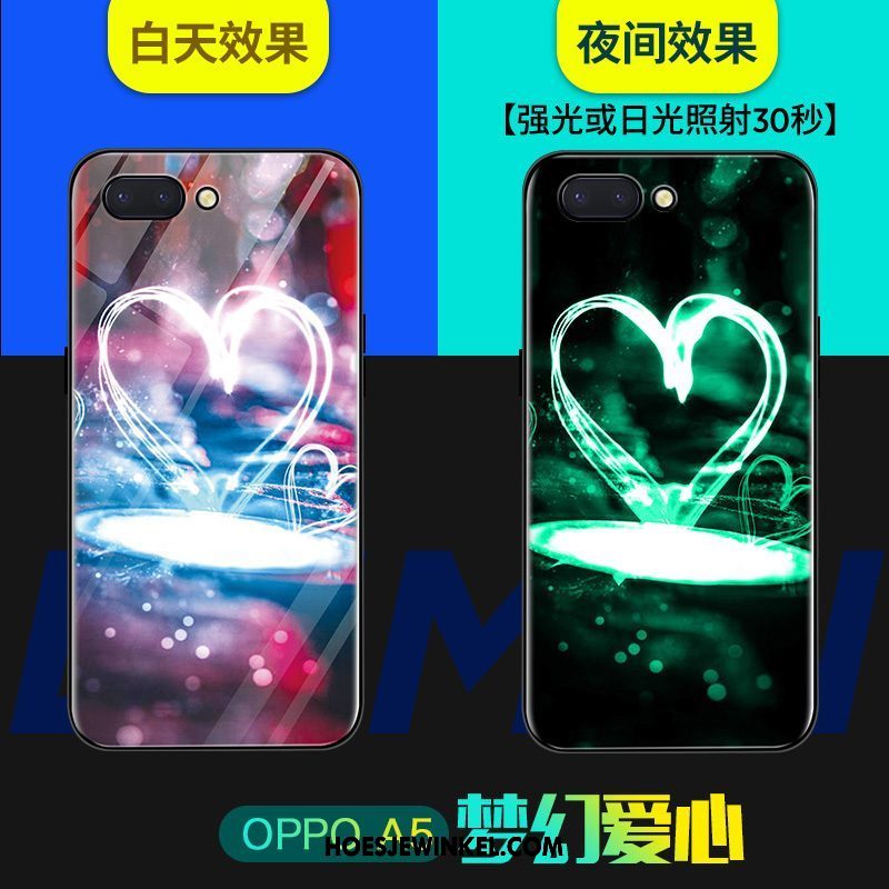 Oppo A5 Hoesje Hoes Siliconen Lichtende, Oppo A5 Hoesje Persoonlijk Net Red