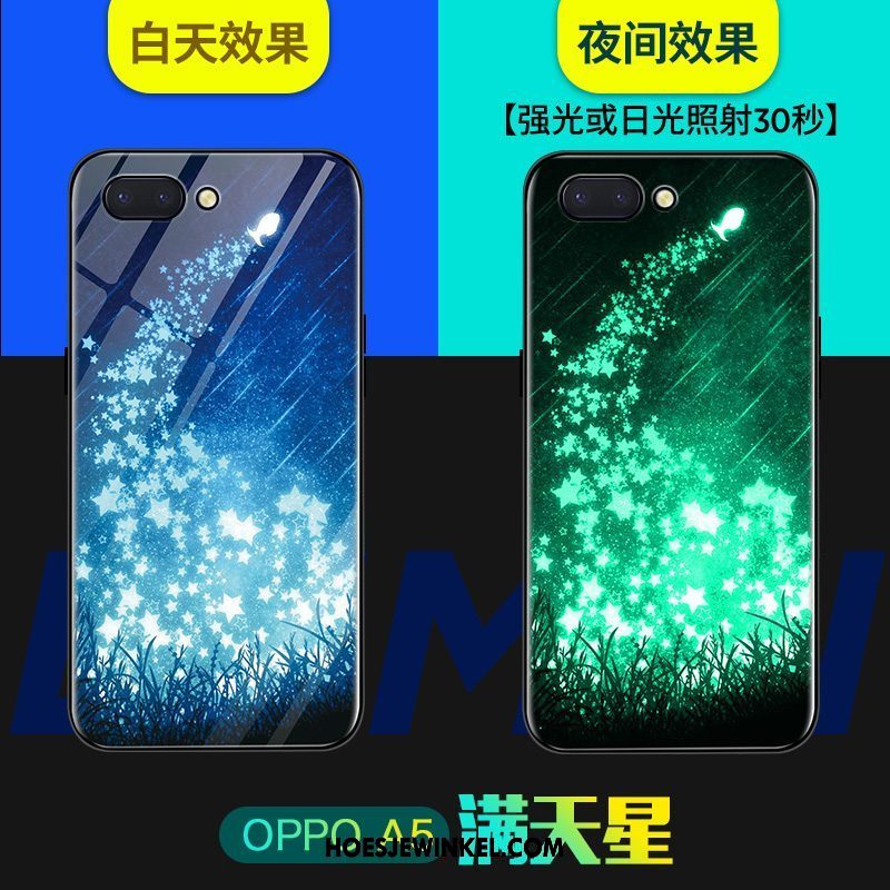 Oppo A5 Hoesje Hoes Siliconen Lichtende, Oppo A5 Hoesje Persoonlijk Net Red