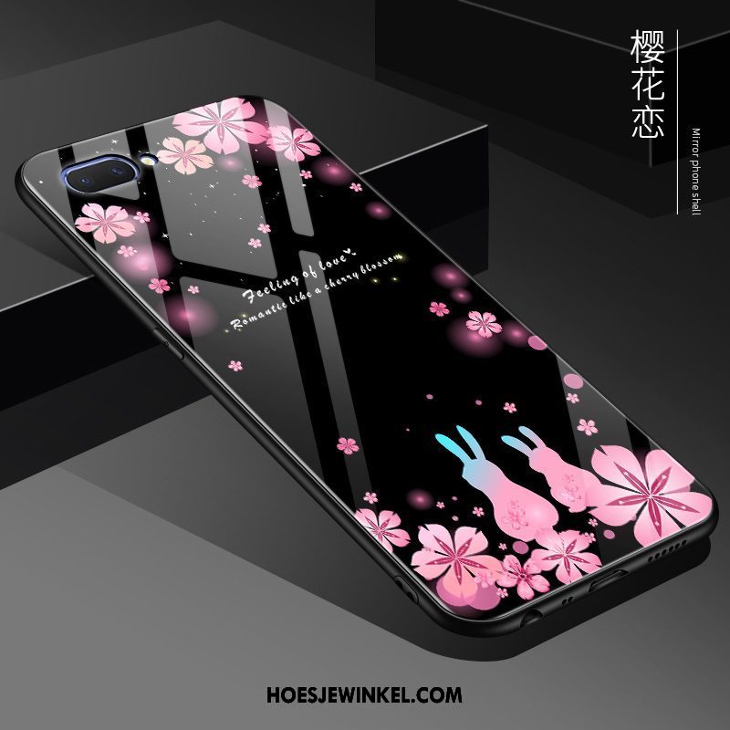 Oppo A5 Hoesje Hoes Trend Siliconen, Oppo A5 Hoesje Anti-fall Glas