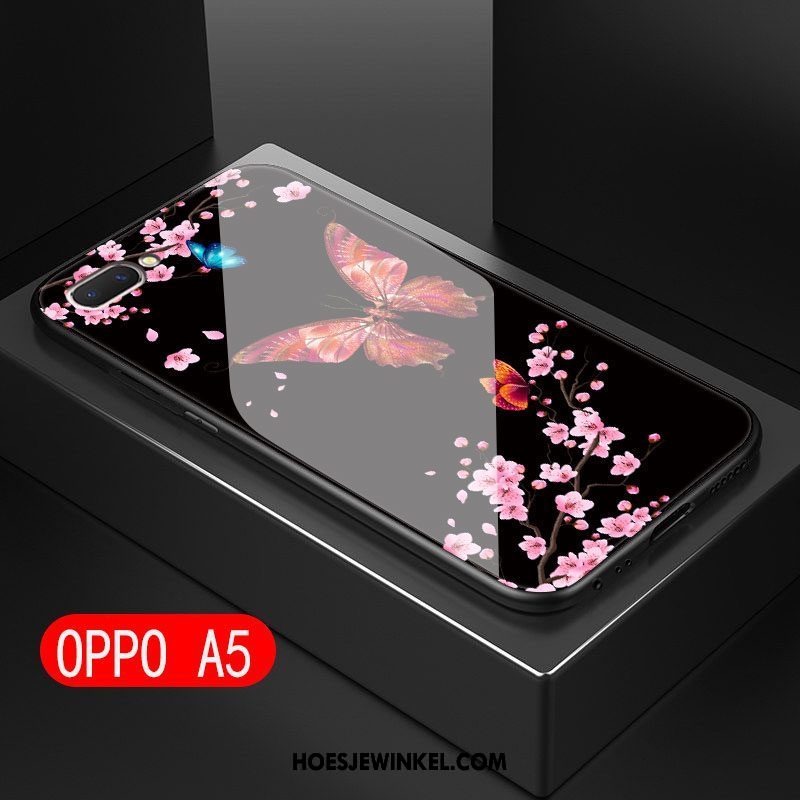 Oppo A5 Hoesje Persoonlijk Mobiele Telefoon Trend, Oppo A5 Hoesje Dun Zwart