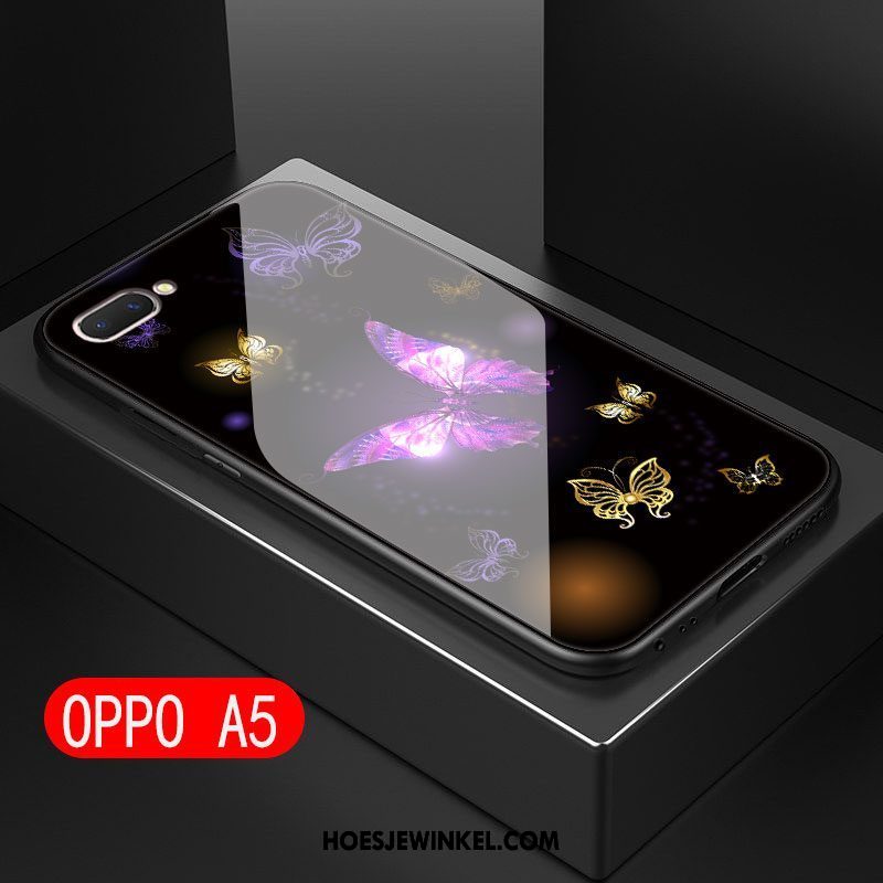 Oppo A5 Hoesje Persoonlijk Mobiele Telefoon Trend, Oppo A5 Hoesje Dun Zwart