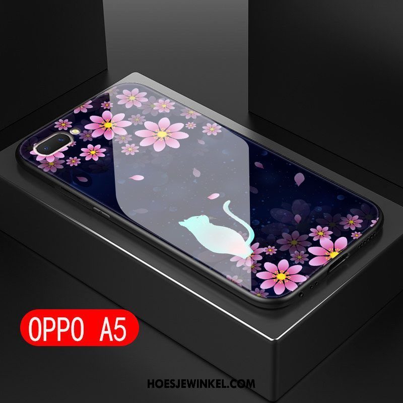 Oppo A5 Hoesje Persoonlijk Mobiele Telefoon Trend, Oppo A5 Hoesje Dun Zwart