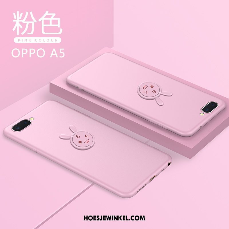 Oppo A5 Hoesje Persoonlijk Siliconen Anti-fall, Oppo A5 Hoesje Net Red Trendy Merk