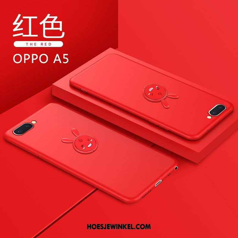 Oppo A5 Hoesje Persoonlijk Siliconen Anti-fall, Oppo A5 Hoesje Net Red Trendy Merk