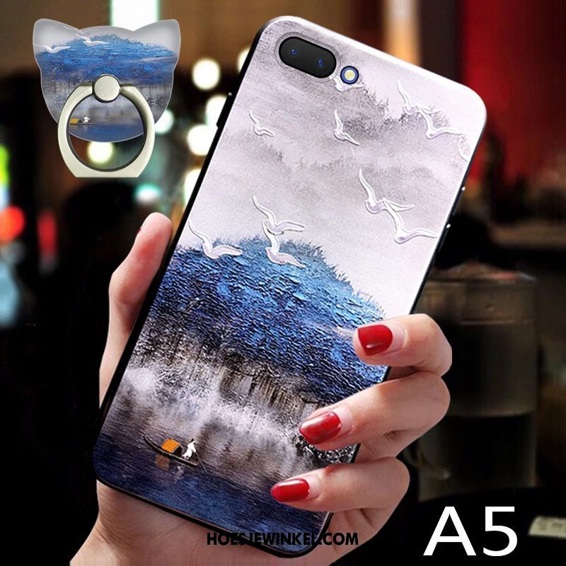 Oppo A5 Hoesje Scheppend Siliconen All Inclusive, Oppo A5 Hoesje Dun Mobiele Telefoon