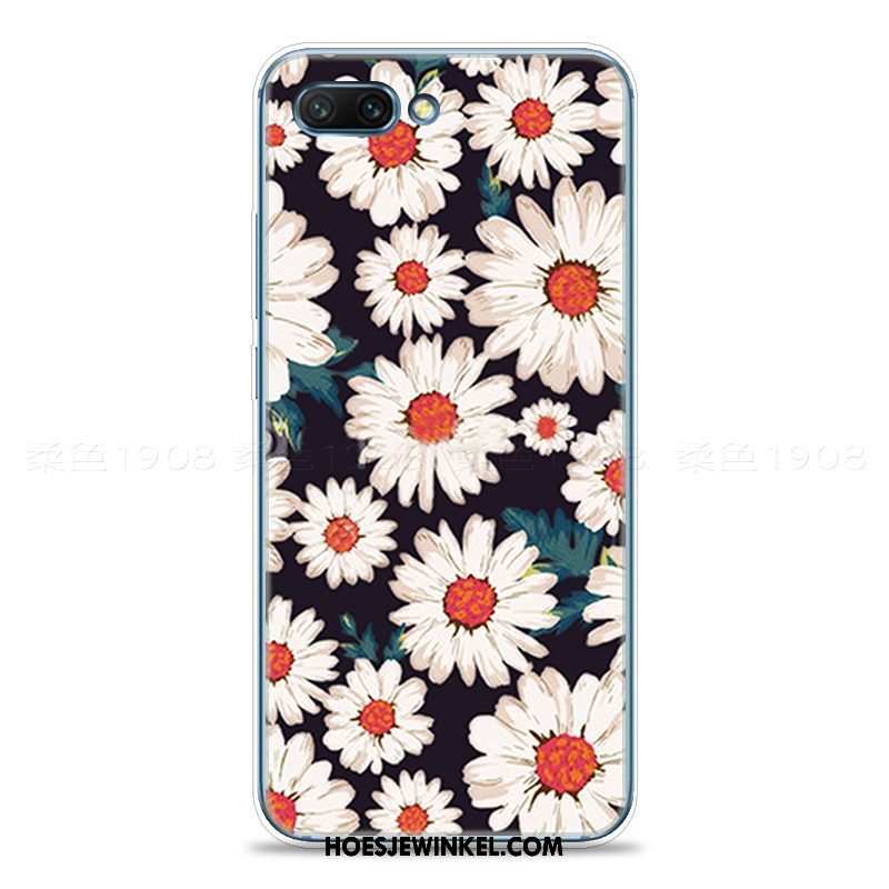 Oppo A5 Hoesje Trend Bloemen Mobiele Telefoon, Oppo A5 Hoesje Siliconen Blauw