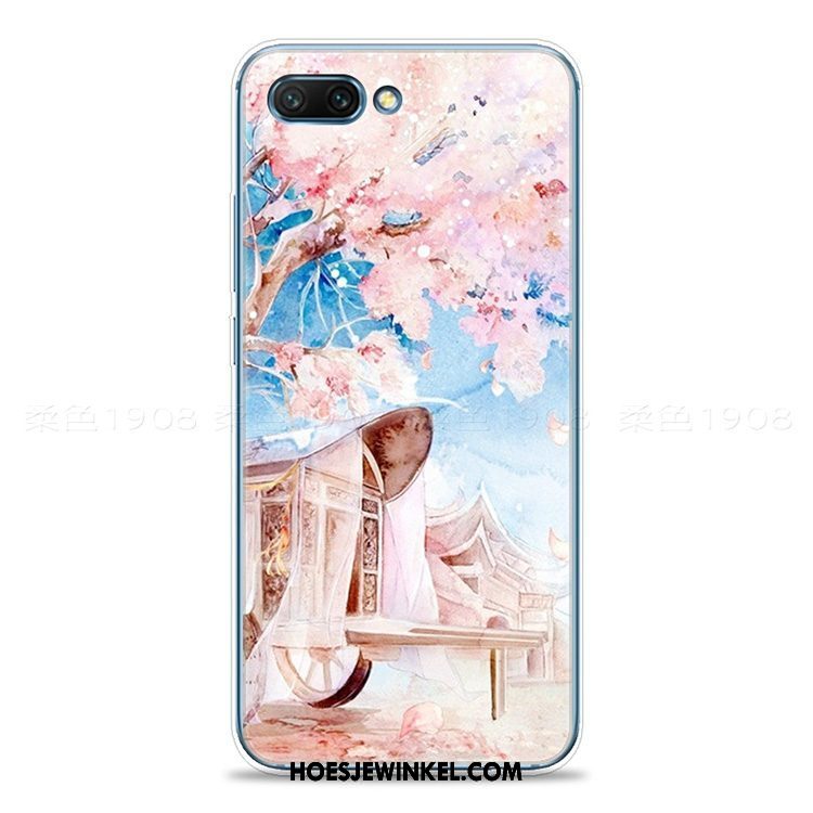 Oppo A5 Hoesje Wit Kunst Anti-fall, Oppo A5 Hoesje Mobiele Telefoon Vintage