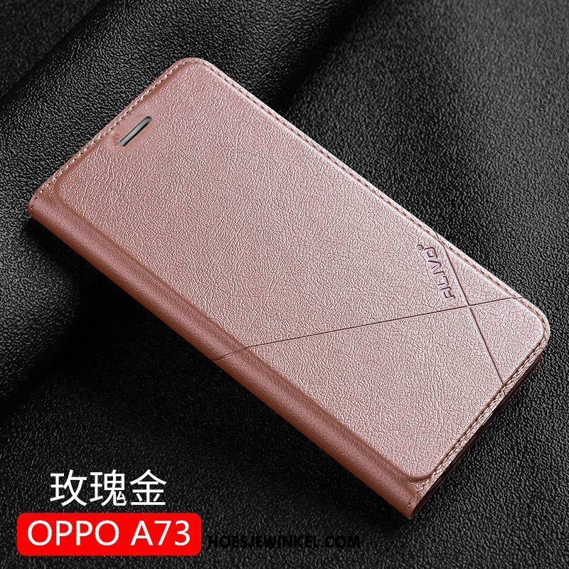 Oppo A73 Hoesje All Inclusive Persoonlijk Mobiele Telefoon, Oppo A73 Hoesje Leren Etui Bescherming