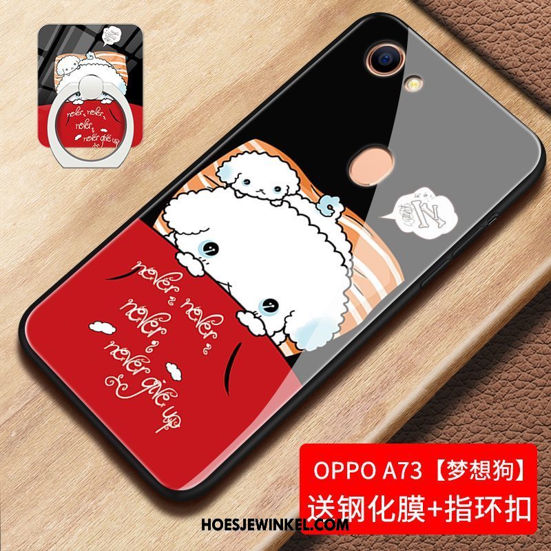 Oppo A73 Hoesje Anti-fall Glas Scheppend, Oppo A73 Hoesje Trend Mobiele Telefoon