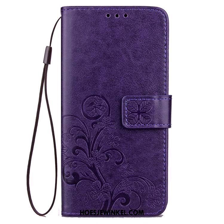 Oppo A73 Hoesje Bescherming Hoes Anti-fall, Oppo A73 Hoesje Leren Etui Mobiele Telefoon Braun