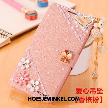 Oppo A73 Hoesje Bescherming Met Strass Anti-fall, Oppo A73 Hoesje Hoes Blauw