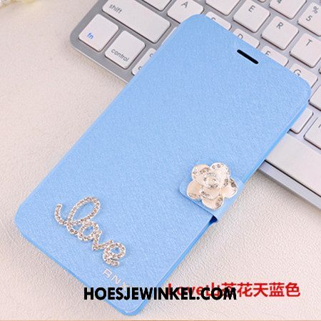 Oppo A73 Hoesje Bescherming Met Strass Anti-fall, Oppo A73 Hoesje Hoes Blauw