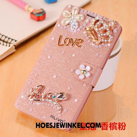 Oppo A73 Hoesje Bescherming Met Strass Anti-fall, Oppo A73 Hoesje Hoes Blauw