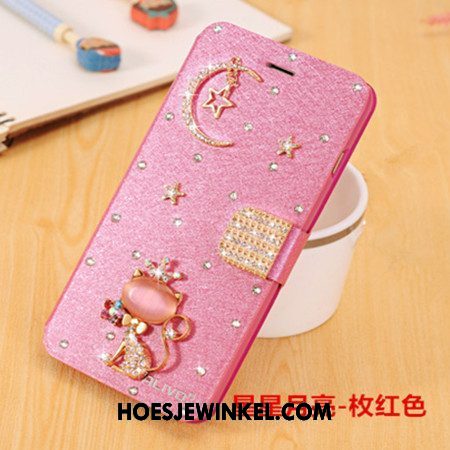Oppo A73 Hoesje Bescherming Met Strass Anti-fall, Oppo A73 Hoesje Hoes Blauw