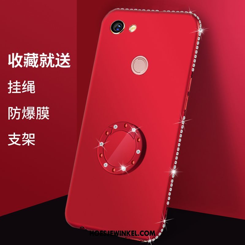 Oppo A73 Hoesje Purper Rood Zacht, Oppo A73 Hoesje Scheppend Mobiele Telefoon