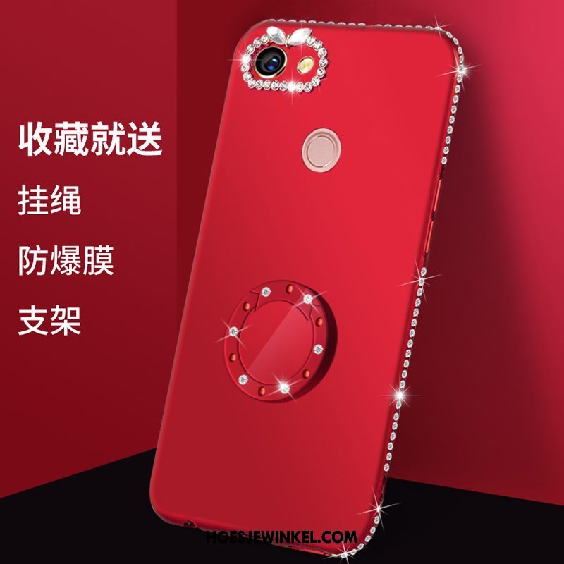 Oppo A73 Hoesje Purper Rood Zacht, Oppo A73 Hoesje Scheppend Mobiele Telefoon