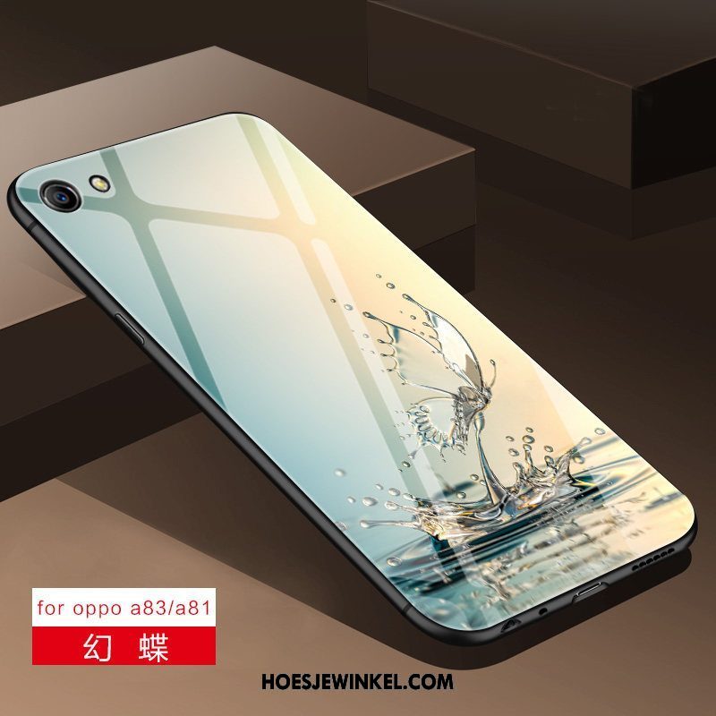 Oppo A83 Hoesje All Inclusive Anti-fall Glas, Oppo A83 Hoesje Mobiele Telefoon Scheppend