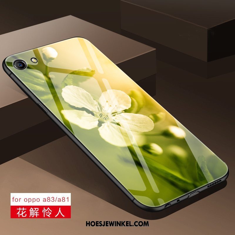 Oppo A83 Hoesje All Inclusive Anti-fall Glas, Oppo A83 Hoesje Mobiele Telefoon Scheppend