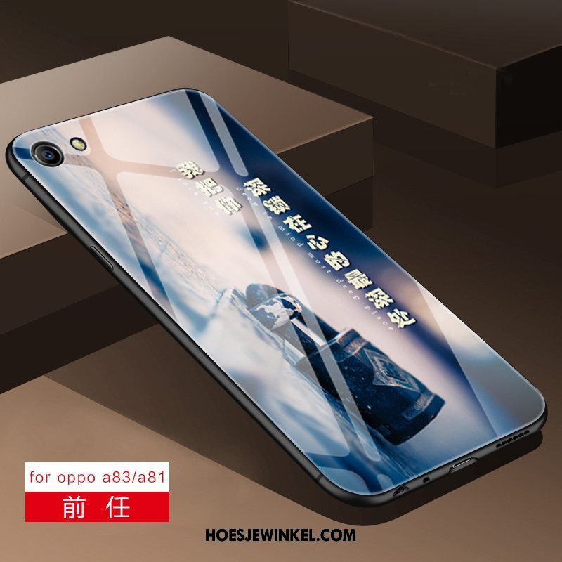 Oppo A83 Hoesje All Inclusive Anti-fall Glas, Oppo A83 Hoesje Mobiele Telefoon Scheppend