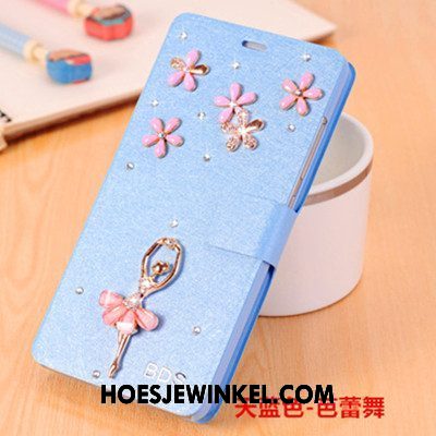 Oppo A83 Hoesje Anti-fall Bescherming Leren Etui, Oppo A83 Hoesje Clamshell Roze