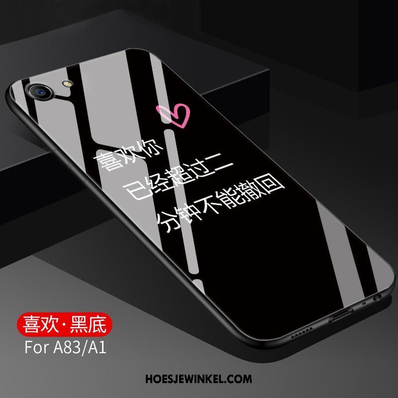Oppo A83 Hoesje Glas Mobiele Telefoon Bescherming, Oppo A83 Hoesje All Inclusive Lovers