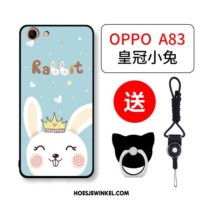 Oppo A83 Hoesje Mobiele Telefoon All Inclusive Anti-fall, Oppo A83 Hoesje Spotprent Roze