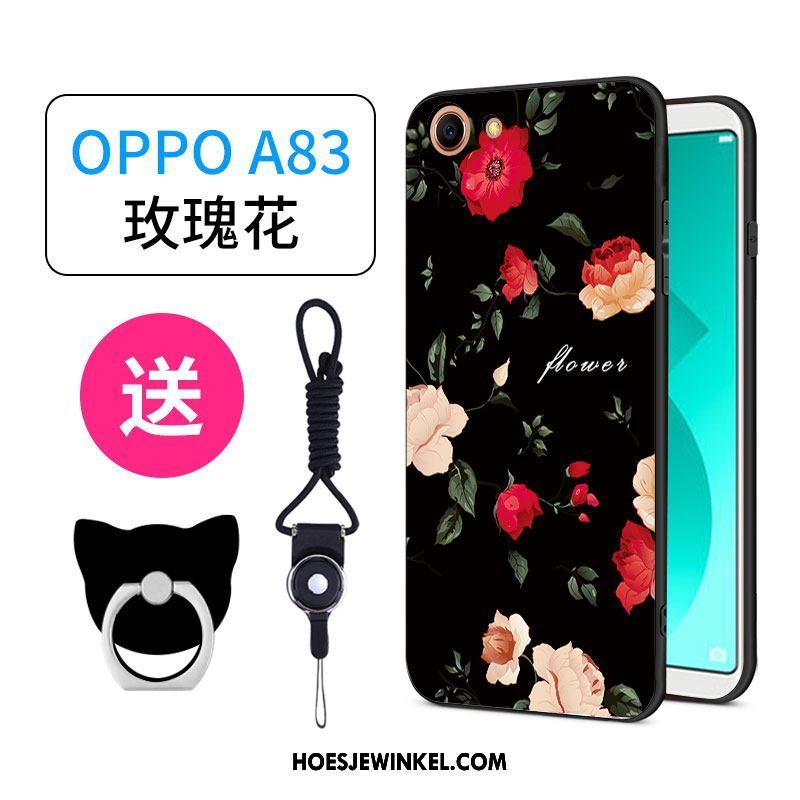 Oppo A83 Hoesje Mobiele Telefoon All Inclusive Anti-fall, Oppo A83 Hoesje Spotprent Roze