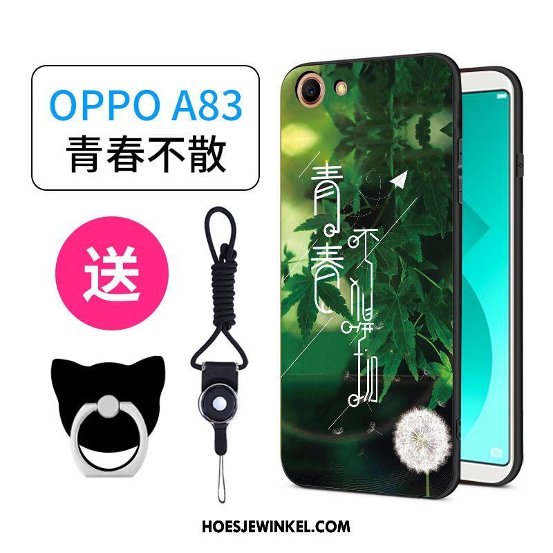 Oppo A83 Hoesje Mobiele Telefoon All Inclusive Anti-fall, Oppo A83 Hoesje Spotprent Roze