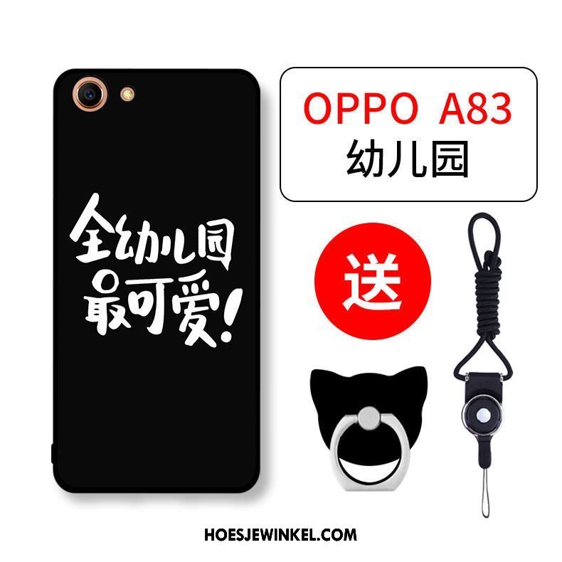 Oppo A83 Hoesje Mobiele Telefoon All Inclusive Anti-fall, Oppo A83 Hoesje Spotprent Roze