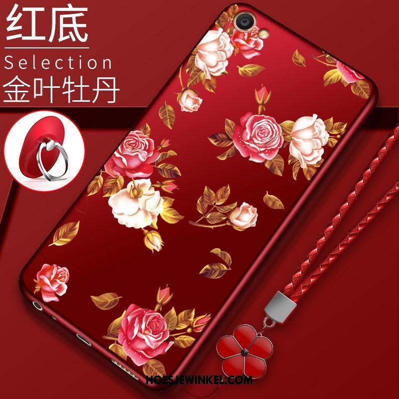 Oppo A83 Hoesje Rood Mobiele Telefoon Zacht, Oppo A83 Hoesje Hoes