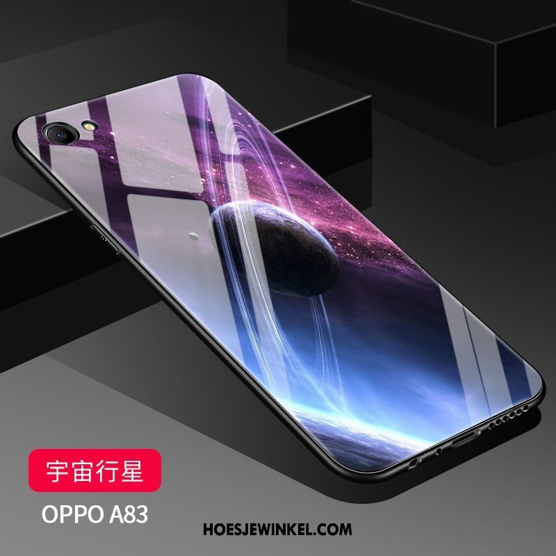 Oppo A83 Hoesje Scheppend All Inclusive Spiegel, Oppo A83 Hoesje Doorzichtig Schrobben