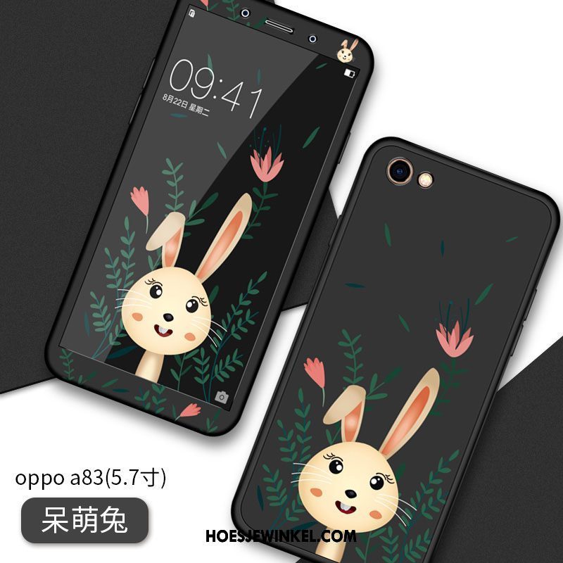 Oppo A83 Hoesje Spotprent Siliconen Hoes, Oppo A83 Hoesje Hanger Trend