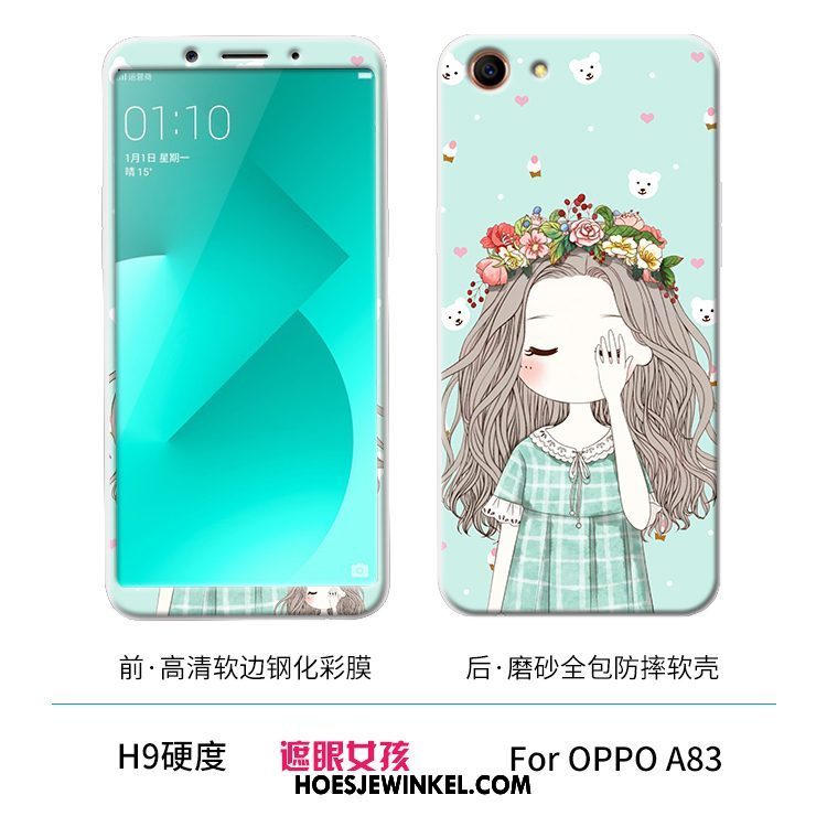 Oppo A83 Hoesje Wit Mobiele Telefoon All Inclusive, Oppo A83 Hoesje Zacht Tempereren