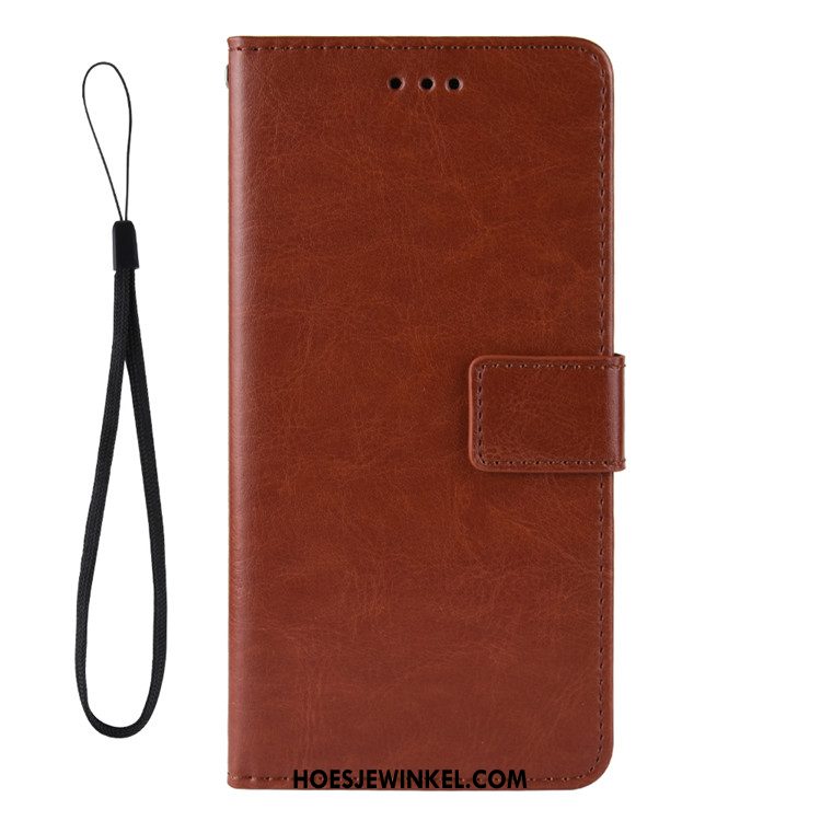 Oppo A9 2020 Hoesje Bescherming Leren Etui Hoes, Oppo A9 2020 Hoesje Folio Portemonnee