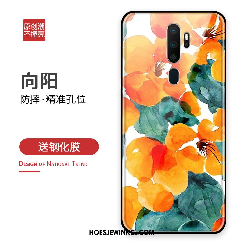 Oppo A9 2020 Hoesje Bescherming Tempereren Mobiele Telefoon, Oppo A9 2020 Hoesje Glas Hoes