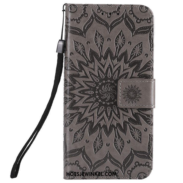 Oppo A9 2020 Hoesje Bloemen Hoes Anti-fall, Oppo A9 2020 Hoesje Leren Etui Folio