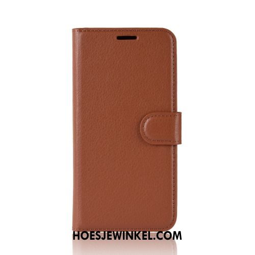 Oppo A9 2020 Hoesje Hoes Leren Etui Folio, Oppo A9 2020 Hoesje Portemonnee Bescherming Braun