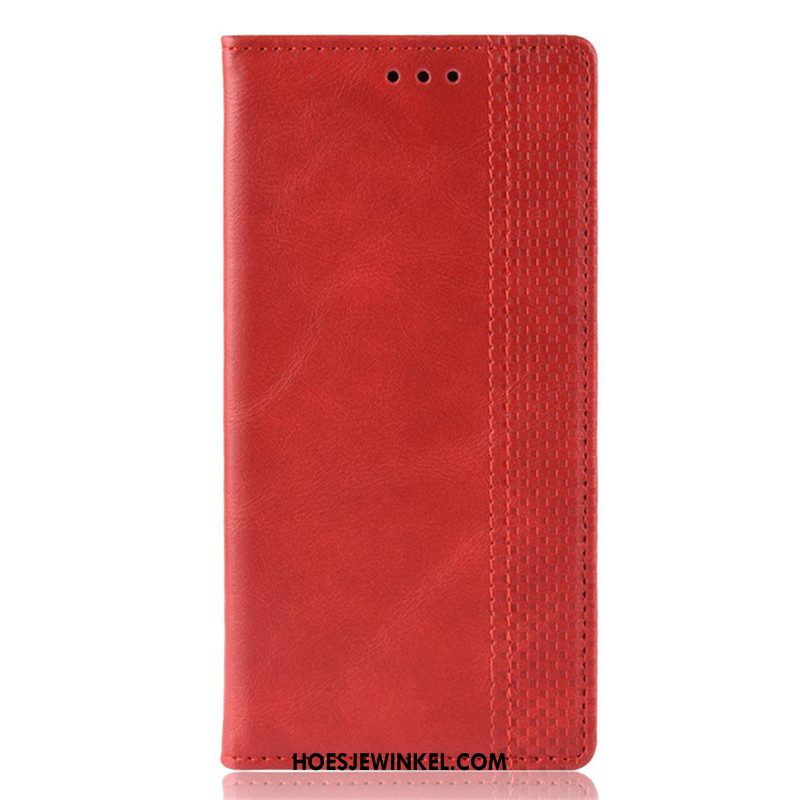 Oppo A9 2020 Hoesje Mobiele Telefoon Folio Leren Etui, Oppo A9 2020 Hoesje Hoes Zwart