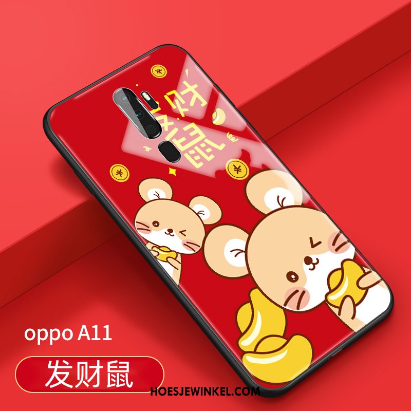 Oppo A9 2020 Hoesje Spotprent Hanger Nieuw, Oppo A9 2020 Hoesje Tempereren Mooie