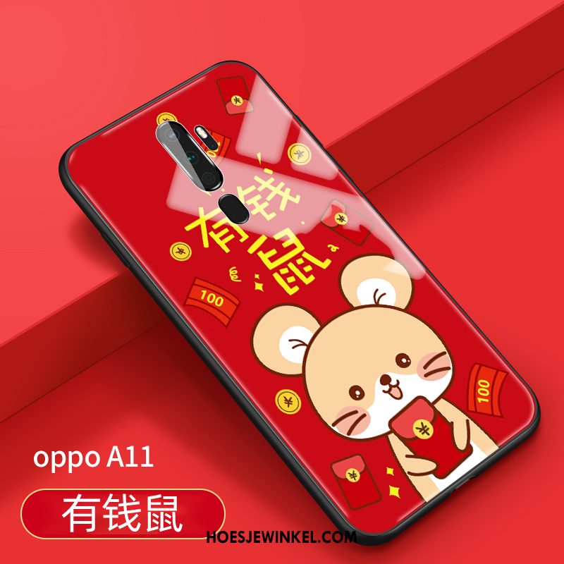 Oppo A9 2020 Hoesje Spotprent Hanger Nieuw, Oppo A9 2020 Hoesje Tempereren Mooie