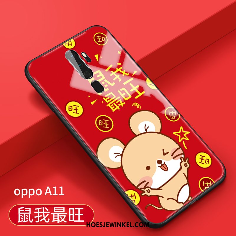 Oppo A9 2020 Hoesje Spotprent Hanger Nieuw, Oppo A9 2020 Hoesje Tempereren Mooie