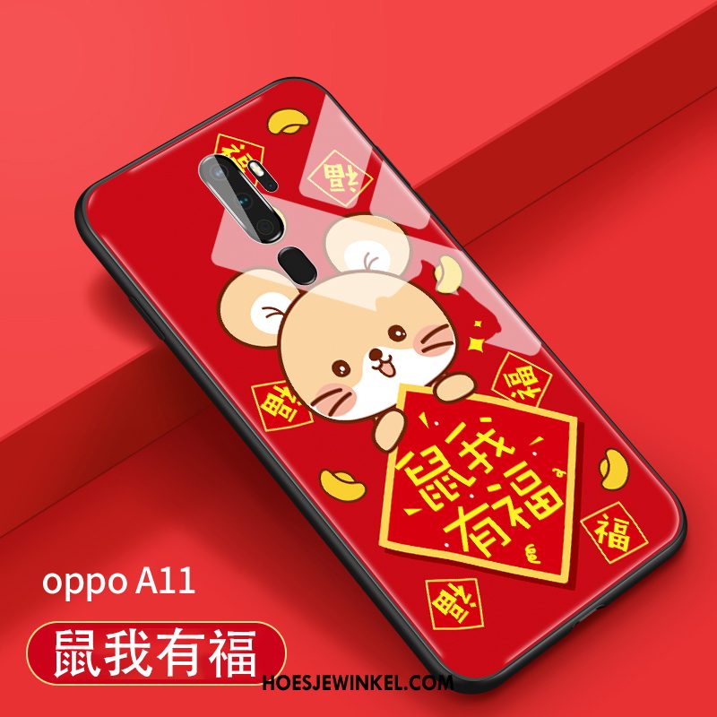 Oppo A9 2020 Hoesje Spotprent Hanger Nieuw, Oppo A9 2020 Hoesje Tempereren Mooie