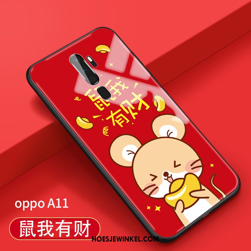 Oppo A9 2020 Hoesje Spotprent Hanger Nieuw, Oppo A9 2020 Hoesje Tempereren Mooie