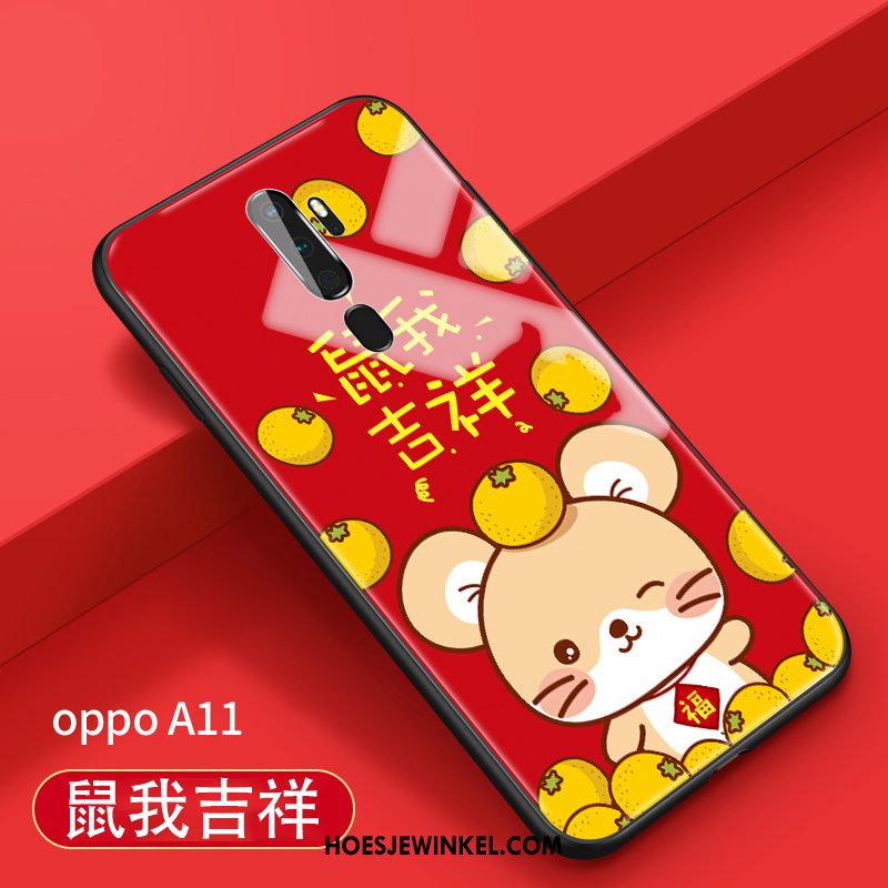 Oppo A9 2020 Hoesje Spotprent Hanger Nieuw, Oppo A9 2020 Hoesje Tempereren Mooie